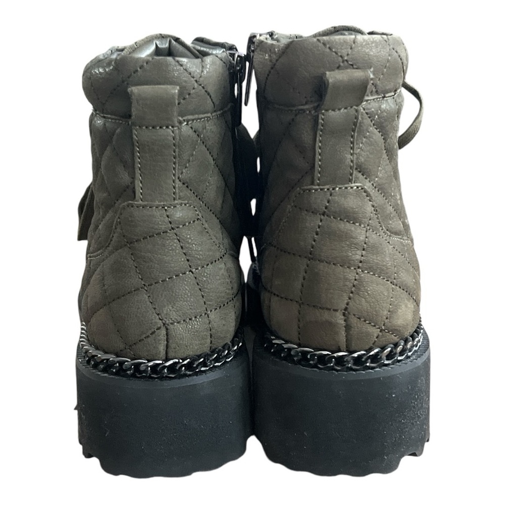 Vince Camuto Women's Maissa Quilted Suede Lace-Up Boots Size 10 - Picture 5 of 8